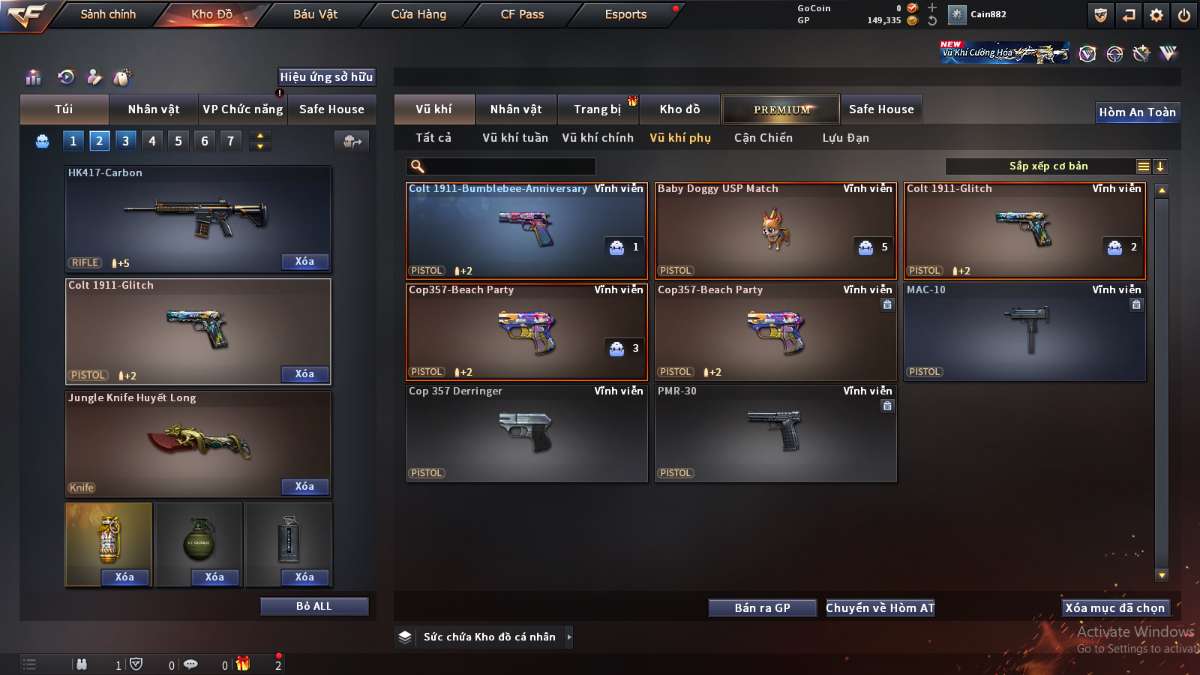 shop acc cf uy tin gia re